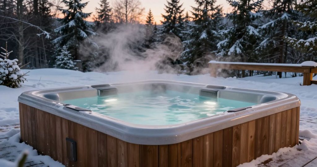 Jacuzzi extérieur en hiver : conseils, confort et précautions essentielles